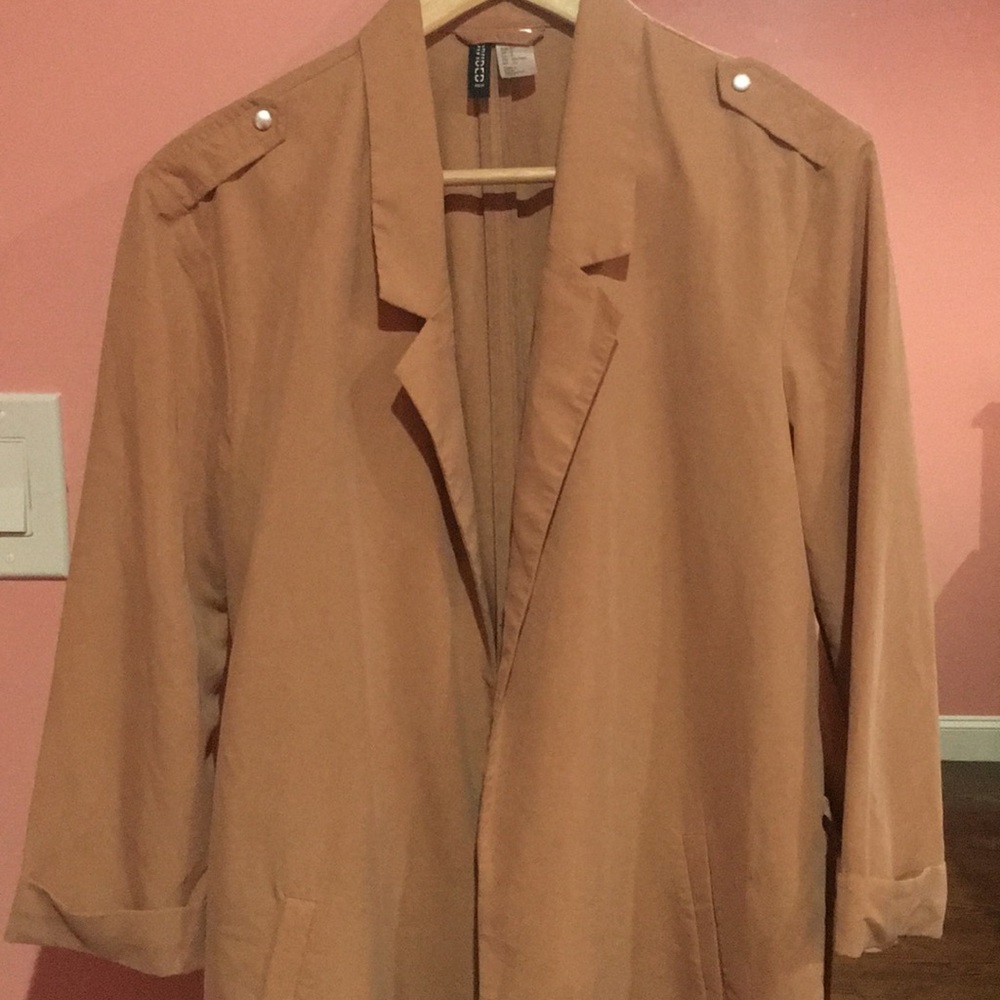 Light pink trench coat